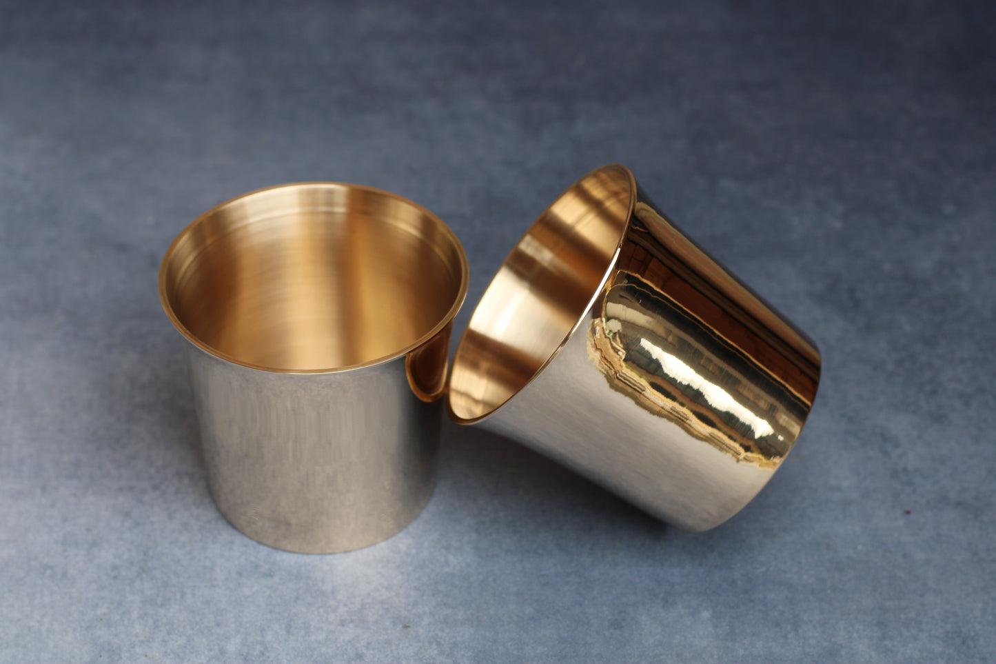 Bronze 7 Up Tumbler - 300ml Premium Metallic Glass for Juices & Cocktails - Heavyweight (320g) Glossy/Matte Finish - Elegant Drinkware for Home, Restaurants & Gifts