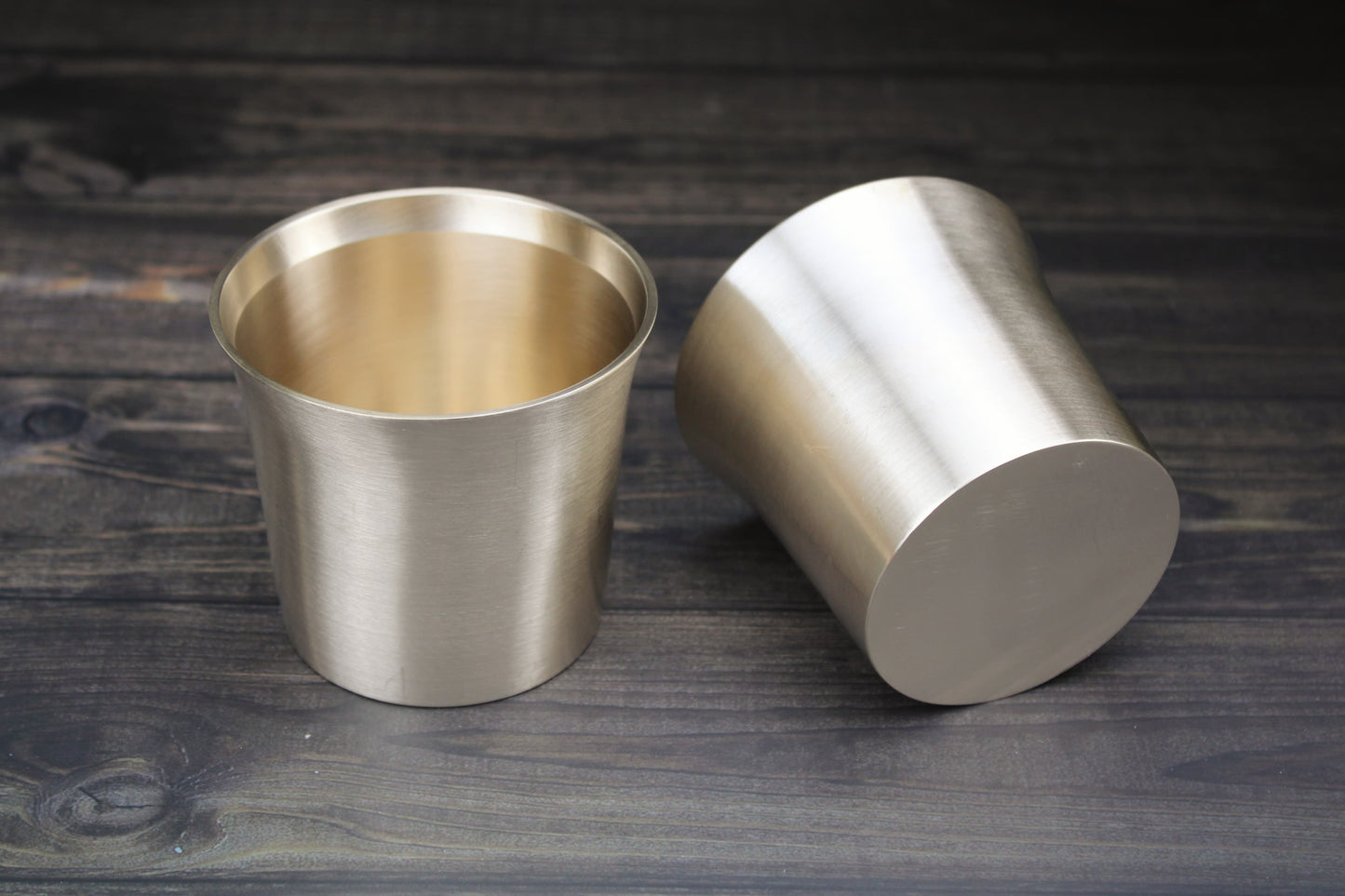 Bronze 7 Up Tumbler - 300ml Premium Metallic Glass for Juices & Cocktails - Heavyweight (320g) Glossy/Matte Finish - Elegant Drinkware for Home, Restaurants & Gifts