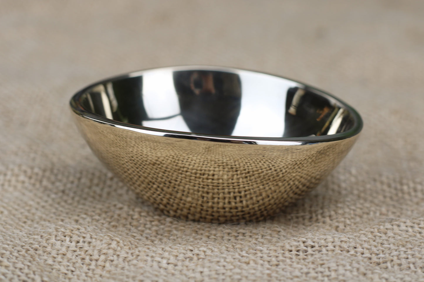 Ayurvedic Bronze Mini Bowl – 150g, 40ml | Glossy & Matte Finish for Sauce, Chutney, Cardamom Kumkum, & More