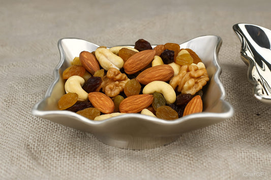 Kansyakar Bronze Floral Square Bowl – Glossy & Matte Finishes | 250 ml | Elegant Serveware