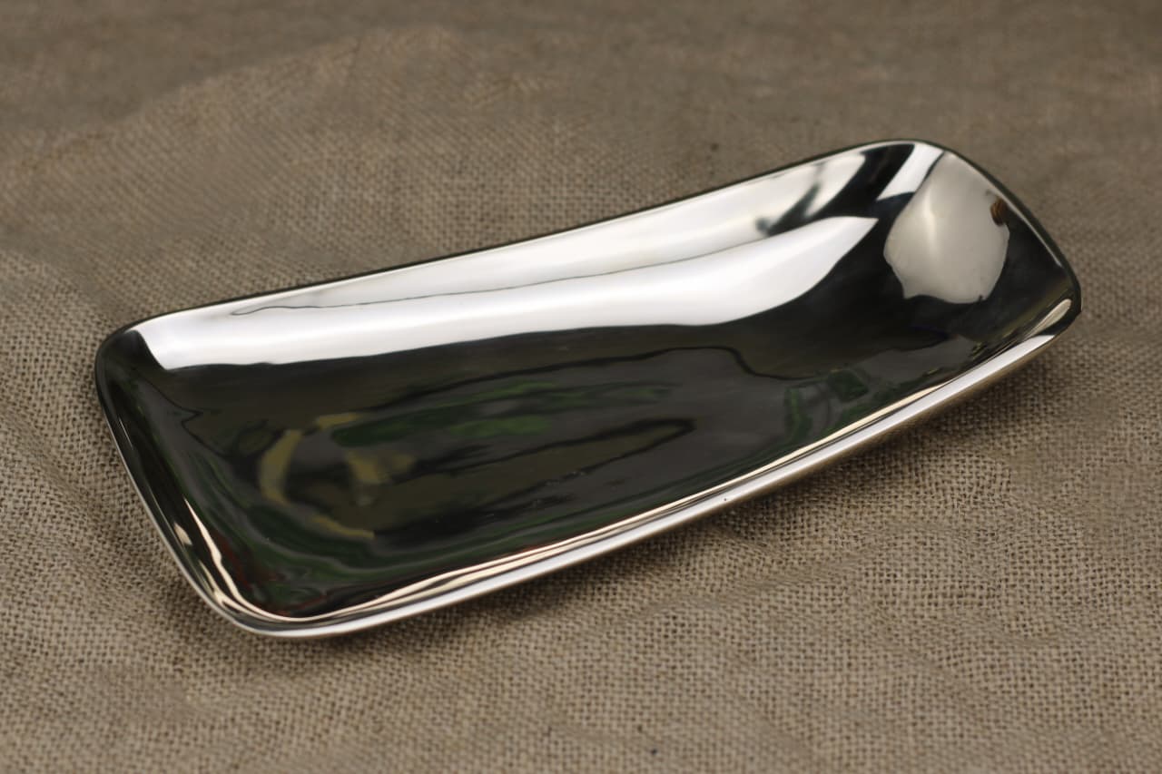 Kansyakar Signature Bronze Snack Tray – Small & Medium | Glossy & Matte Finishes | Perfect for Starters & Appetizers