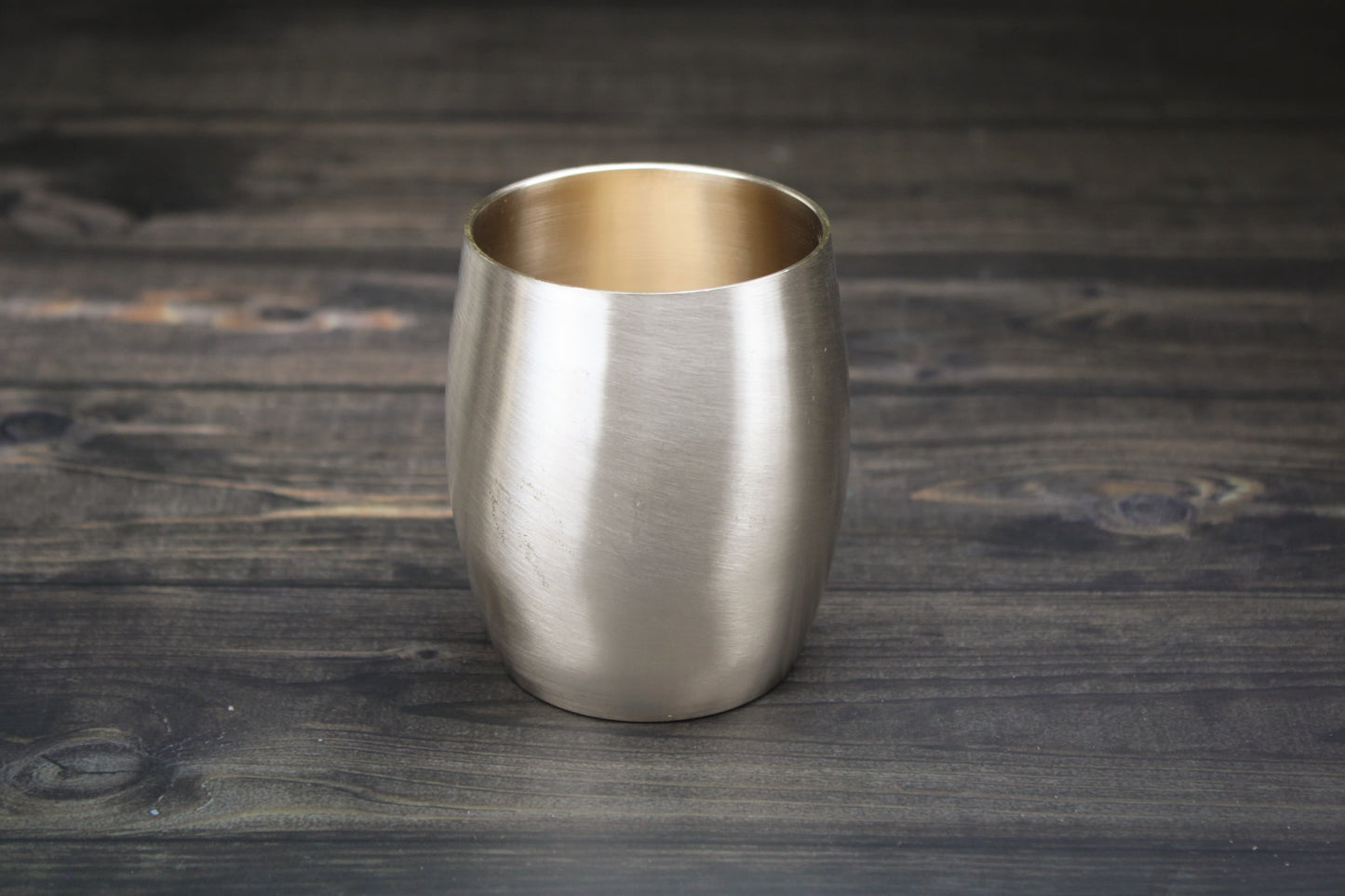 Bronze Mridangam Glass – 250 ml | Handcrafted | Glossy & Matte Finishes