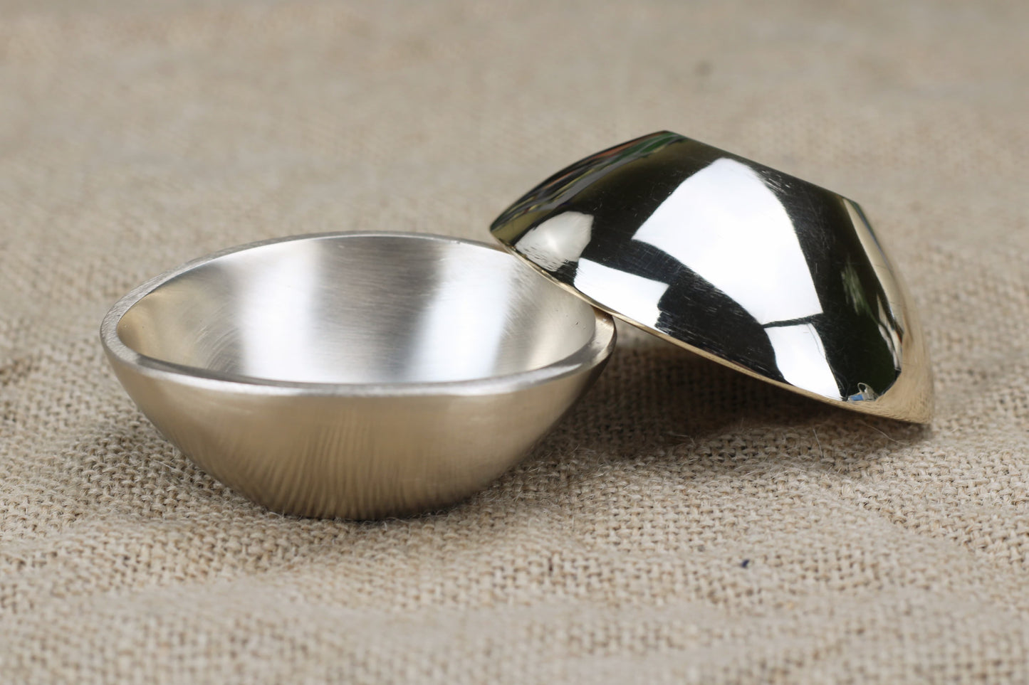 Ayurvedic Bronze Mini Bowl – 150g, 40ml | Glossy & Matte Finish for Sauce, Chutney, Cardamom Kumkum, & More