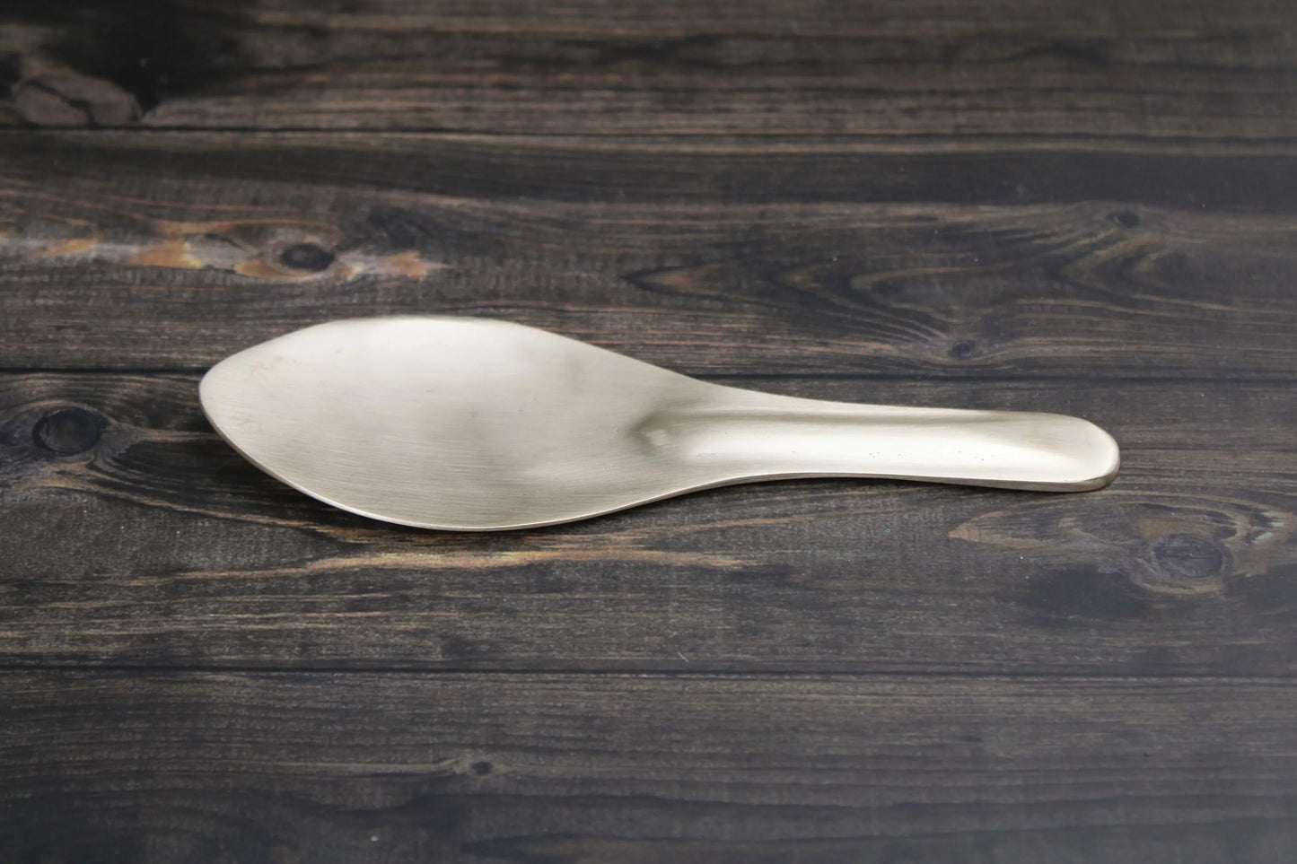 Bronze rice server by Kansyakar, 7.8-inch glossy and matte serving spoon for elegant rice serving, weighs 160g.