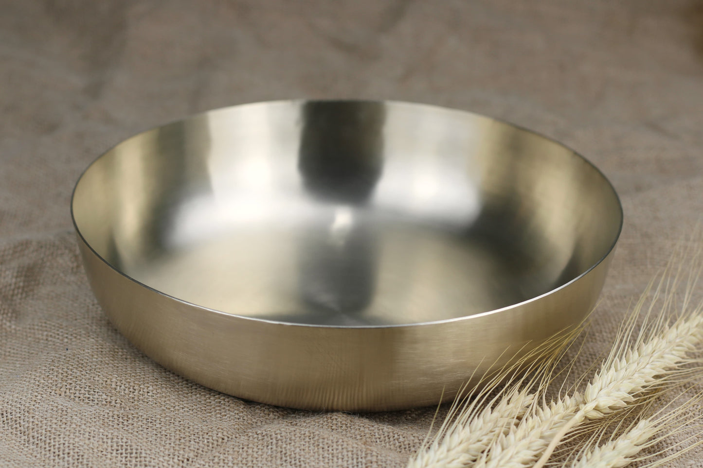Handcrafted Bronze Dough Kneading Bowl – 1500ml | Traditional Kitchenware