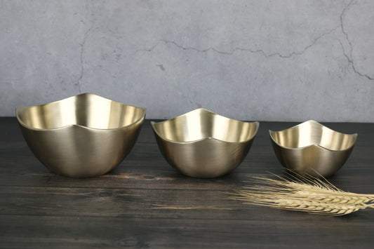 Bronze Lotus Petal Bowl – Handcrafted Pure Bronze Decorative & Serving Bowl | Small, Medium & Large Sizes