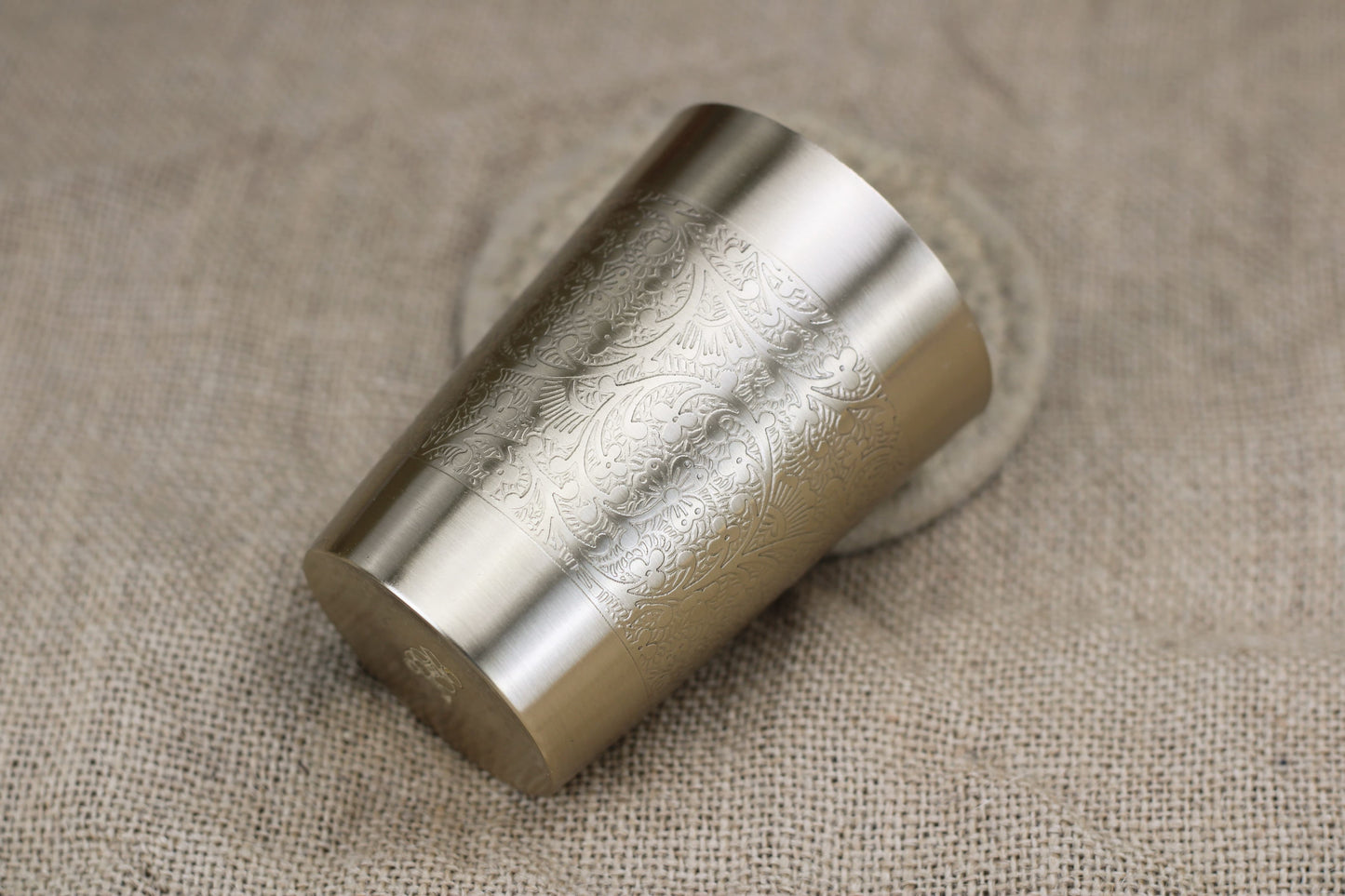 Bronze Luxe Tumbler with Floral Etching | Matte finishes | 220 ml capacity