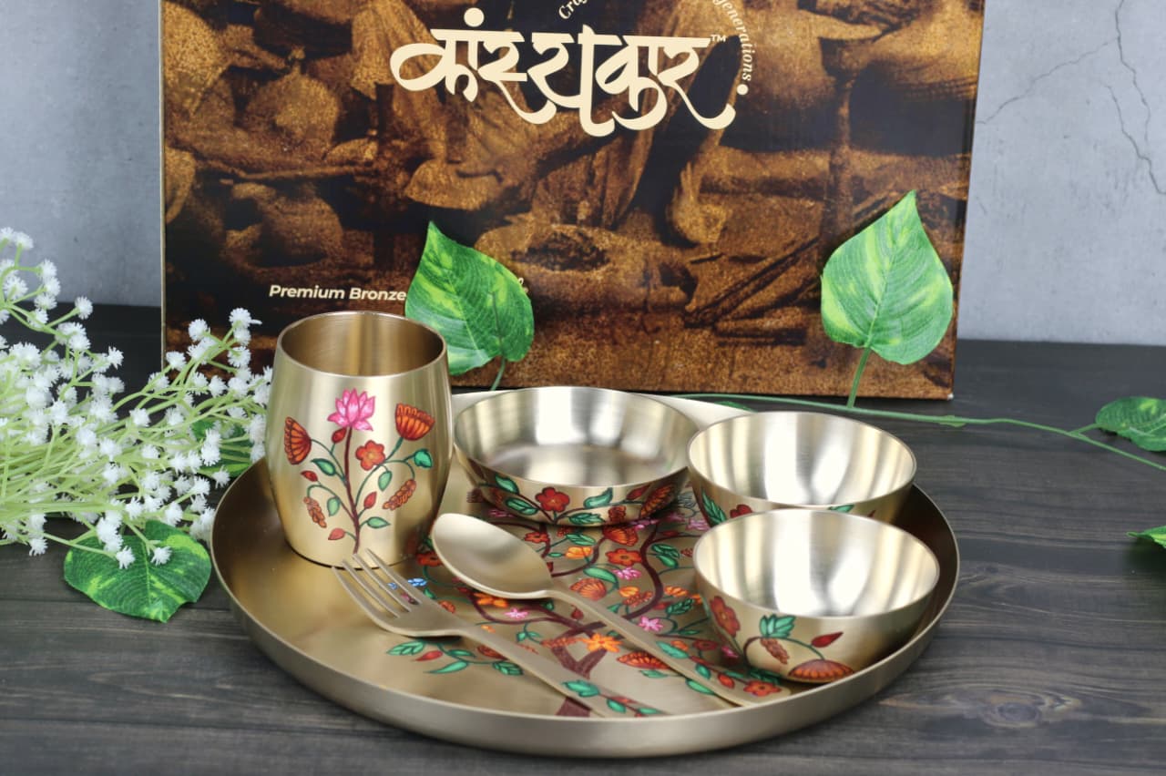 Bronze Apple Thali Dinner Set – Kalpavriksha