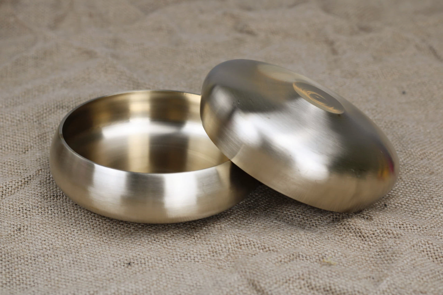 Premium Bronze Soup Bowl with Spoon – 200ml Capacity, Handcrafted in Glossy or Matte Finish