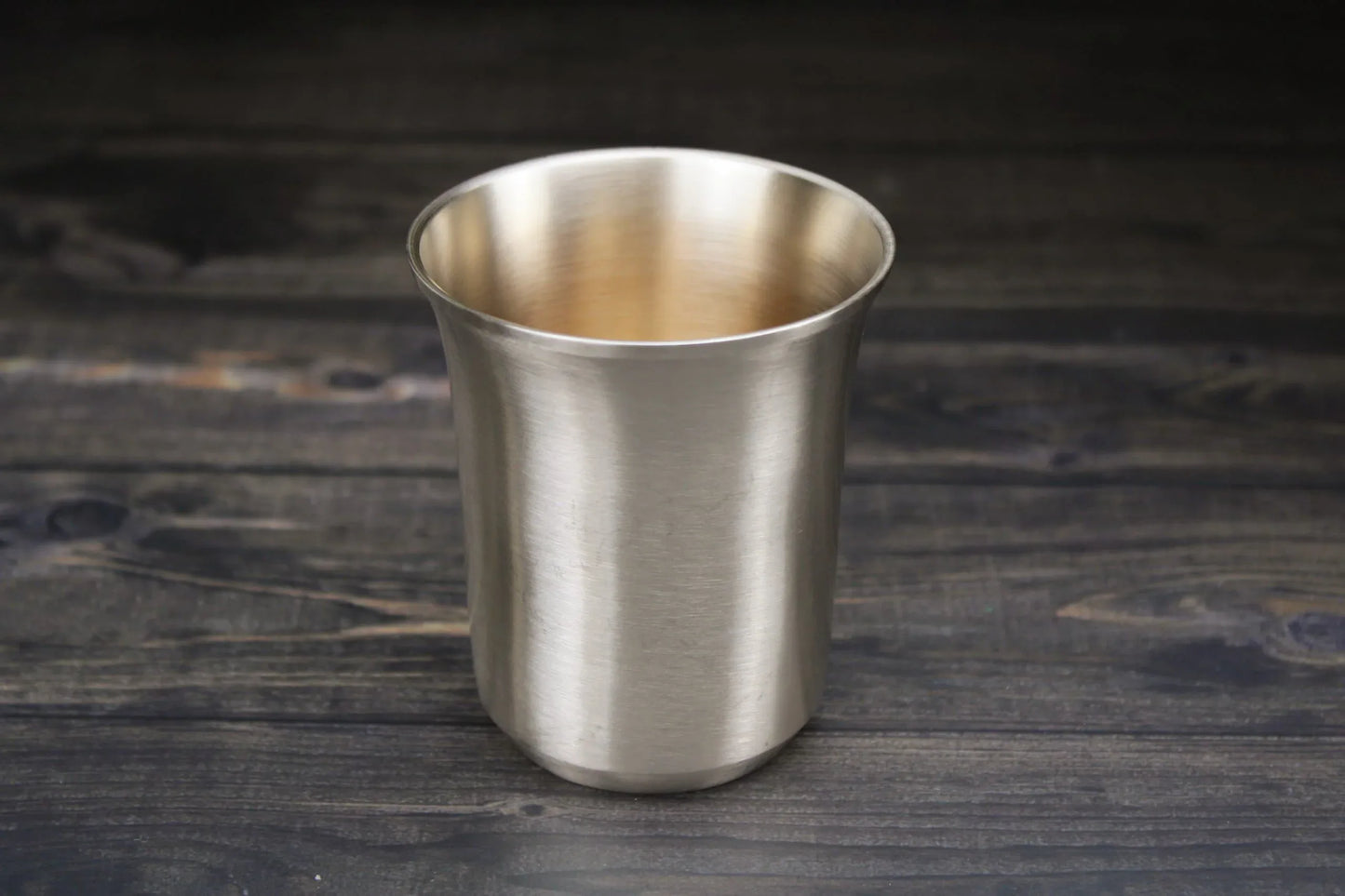 Bronze Kansyakar Celebration Tumbler with glossy and matte finish, 220 ml metallic glass for elegant drinking occasions.