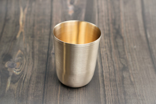 Artisan Bronze Sipper – Glossy/Matte Finish | Elegant Drinking Glass (200ml & 250ml)