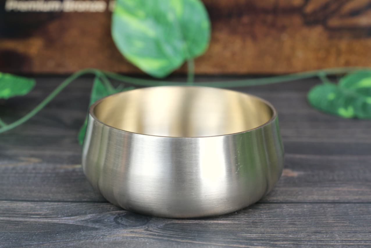 Kansyakar Bronze Tangy Dinner Set – 6 Pieces | Pure Bronze Thali Set (11 & 12 Inch Plate Options)