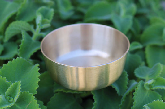 Handcrafted Bronze Mukta Bowl – 150ml | Glossy & Matte Finishes | Elegant & Durable