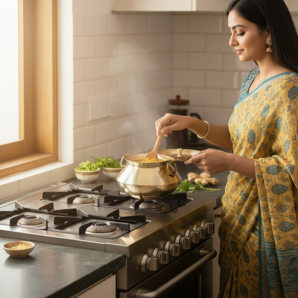Brass Dekchi Kitchen Lifestyle Square