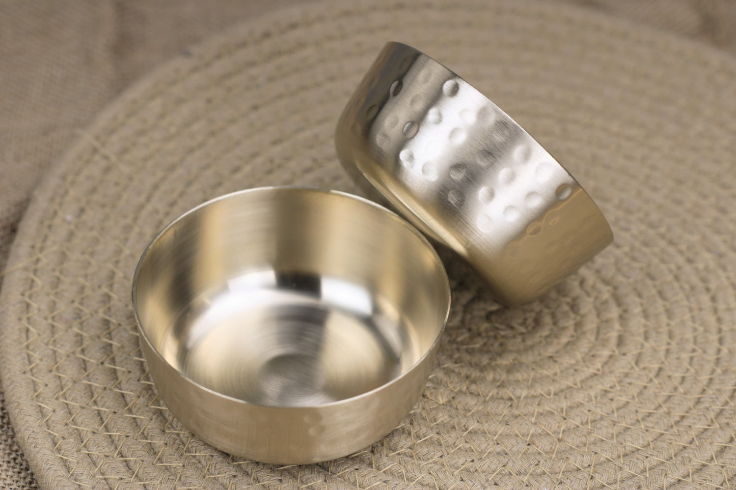 Handcrafted Hammered Bronze Mukta Bowl – 150ml | Glossy & Matte Finishes | Elegant & Durable