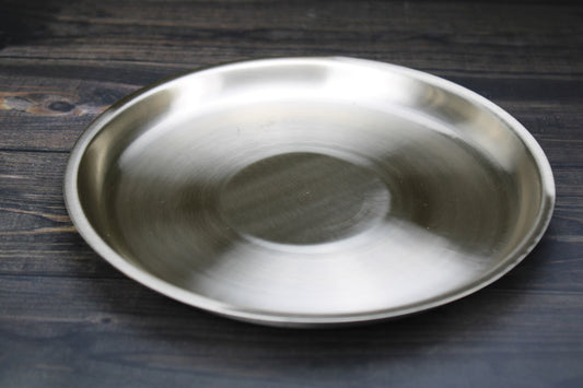 Pure Bronze Dinner Plates - 7", 8", 11.5" Top Diameter | Ayurvedic Kansa Metal | Glossy/Matte