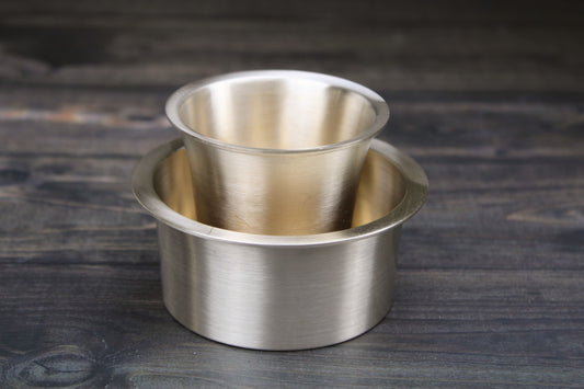 Traditional Coffee Dabara Set – Glass & Bowl | Elegant Serving for Turkish or Arabic Coffee