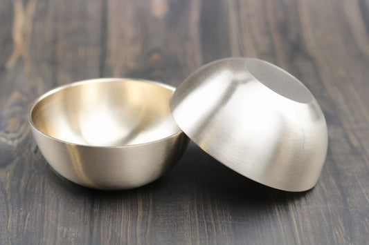 Mini Bronze U-Bowl - 3.2" Ayurvedic Serving Cup (100ml) | Glossy/Matte Finishes