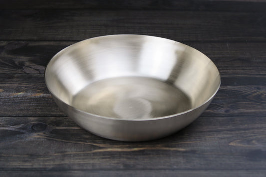 Heritage Bronze Flat-Bottom Bowl & Serving Spoon
