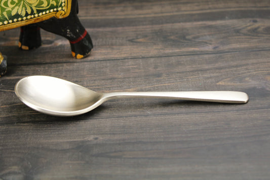 Artisan Bronze Veggie Apsara Spoon – 7" Perfect for Less-Gravy Dishes