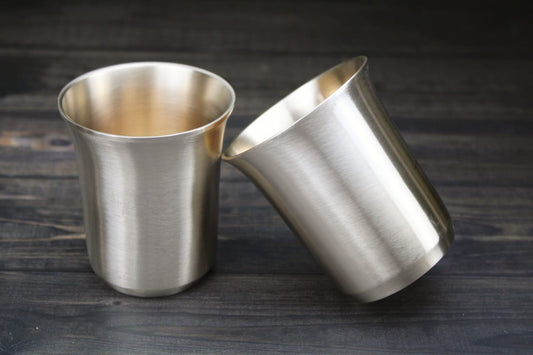 Bronze Celebration Tumbler – Elegant Metallic Glass – Glossy & Matte Finish, 220 ml